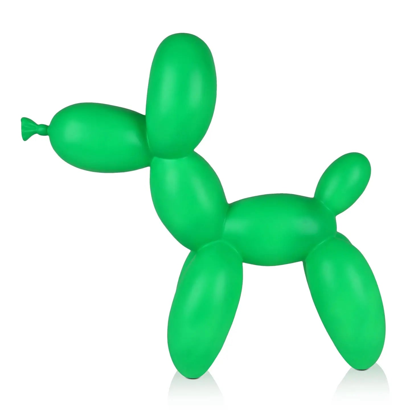 Ballonghund (XL) - Hartsskulptur - Grön